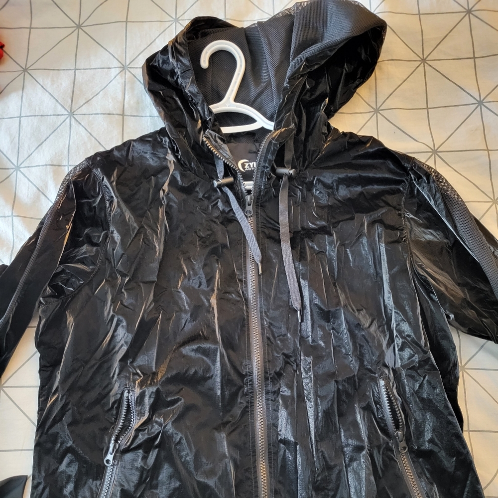 BNWT Large women's Zyia Midnight Gloss Bomber Jacket